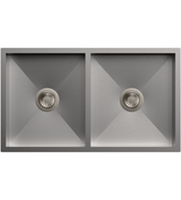 Stainless Steel Quadro Double Bowl Kitchen Sink