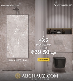 600 X 1200 Glossy Premium GVT Tile - Jiniva Natural