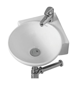 Wall Hung Wash Wash Basin - Corner 14" x 14"