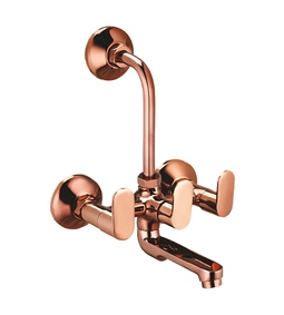Goldline Wall Mixer with L Bend | PR-40 Prime PVD Rose Gold