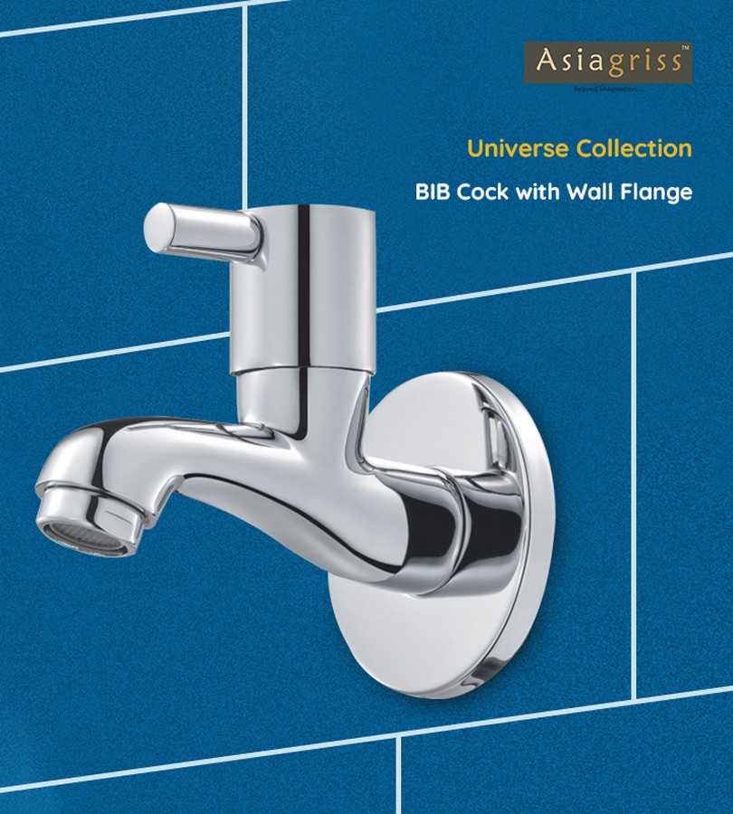 Abchauz | Asiagriss Bib Tap With Wall Flange - AU 702 - Universe