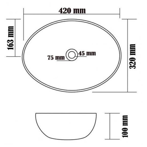 Abchauz Table Top Wash Basin Magna