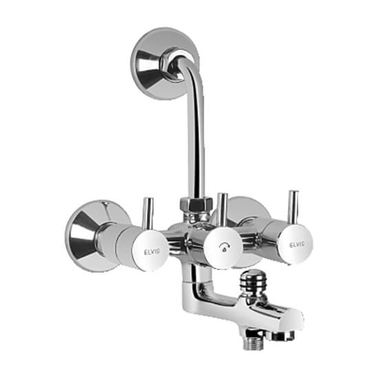 Forma Wall Mixer 3 in 1 System with Provision for both Telephone & Over Head Shower with Bend Pipe (High Flow) - 4445