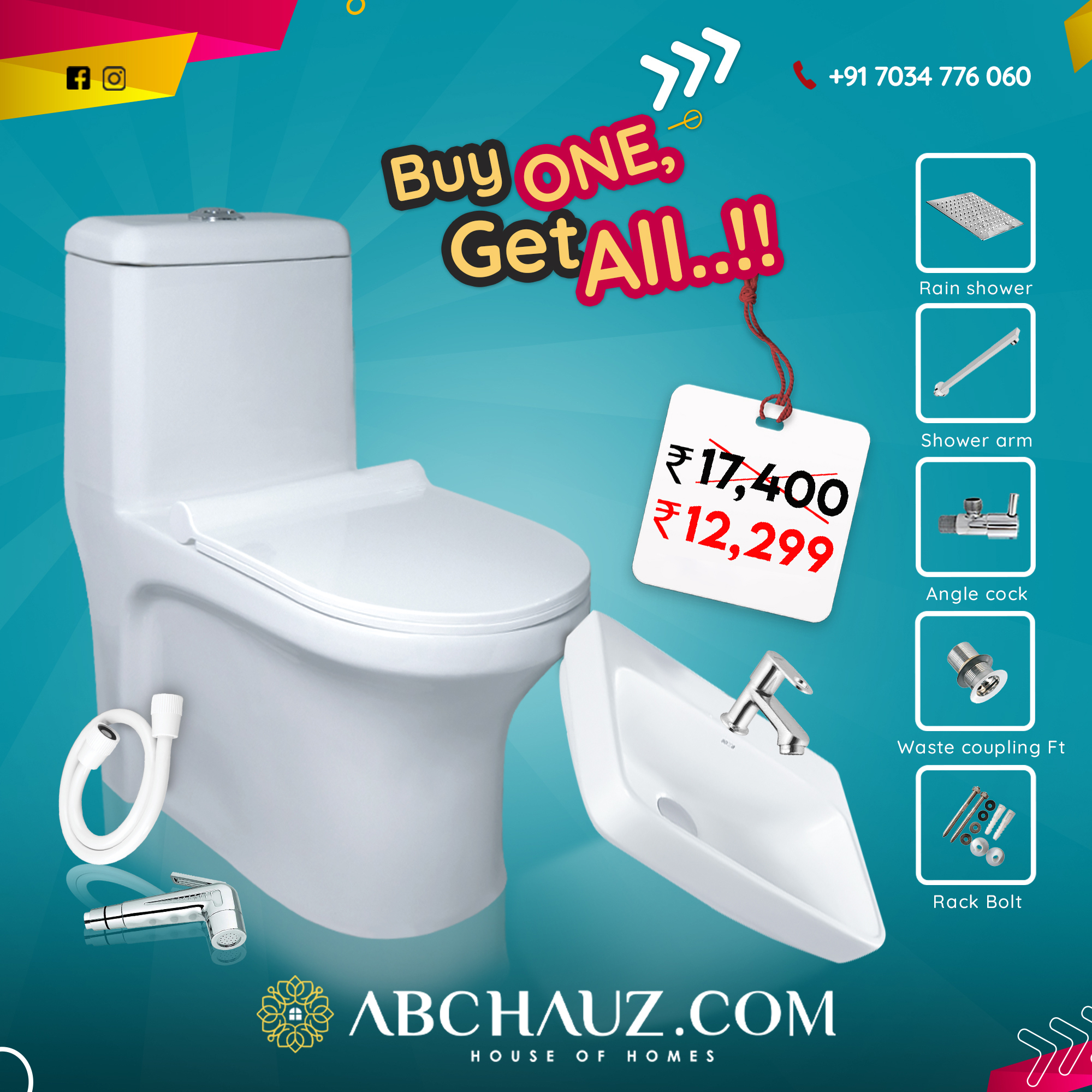 Bathroom Set - 12,299/-