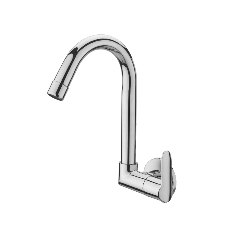Asiagriss Sink Cock With Swinging S.S. Spout - Wall Mount - AD 239