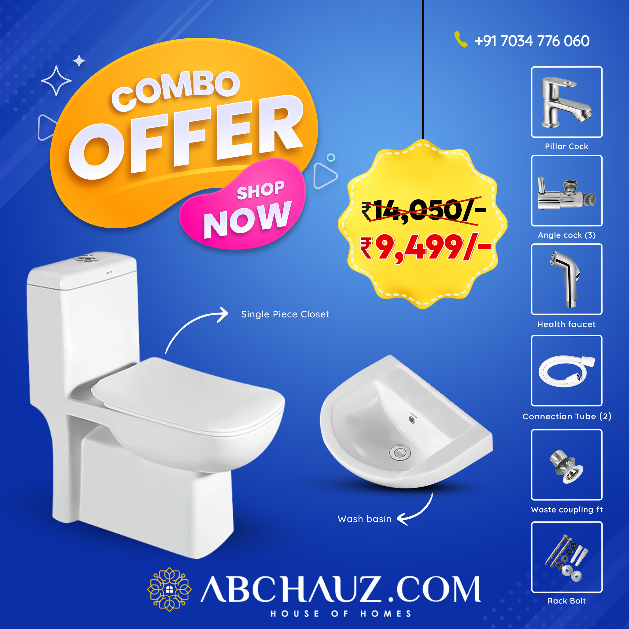 Bathroom Set Combo - 9499